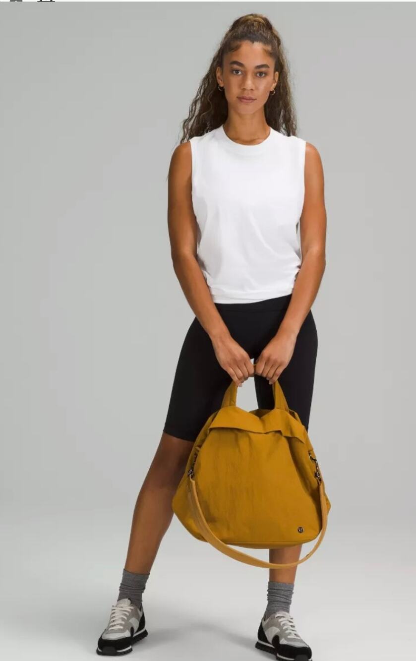 lululemon On My Level Bag 19L Yellow - Mustard Crossbody Tote